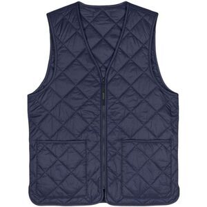 BARACUTA Quilted V-Neck Vest Men BLUE Sweaters & Cardigans